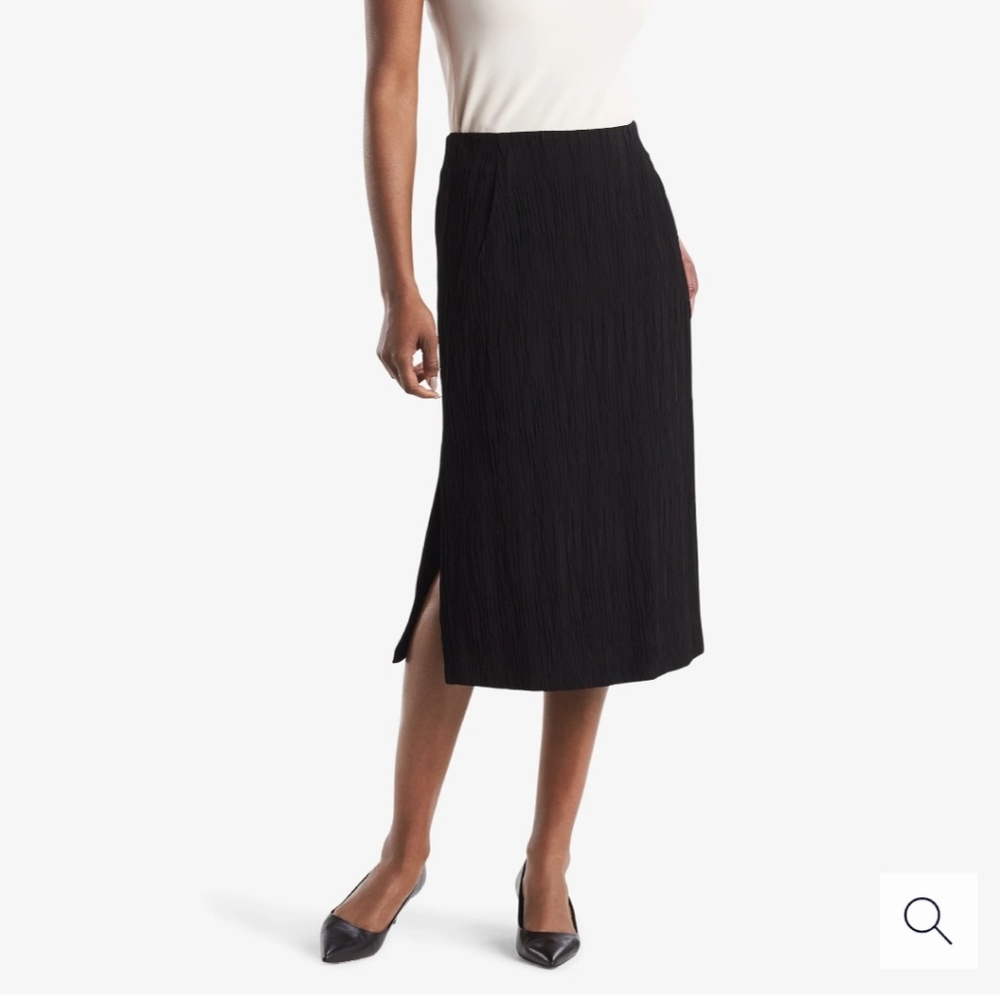 Wilfred | Midi pleated black Skirt